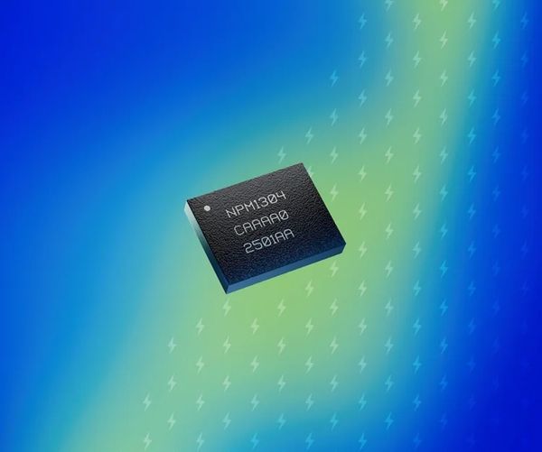 nPM1304 PMIC 是对 Nordic 屡获殊荣的 nPM1300 PMIC 的补充，为智能戒指、人体传感器和其他小尺寸电池应用提供了高度集成的超低功耗解决方案和精密电量计