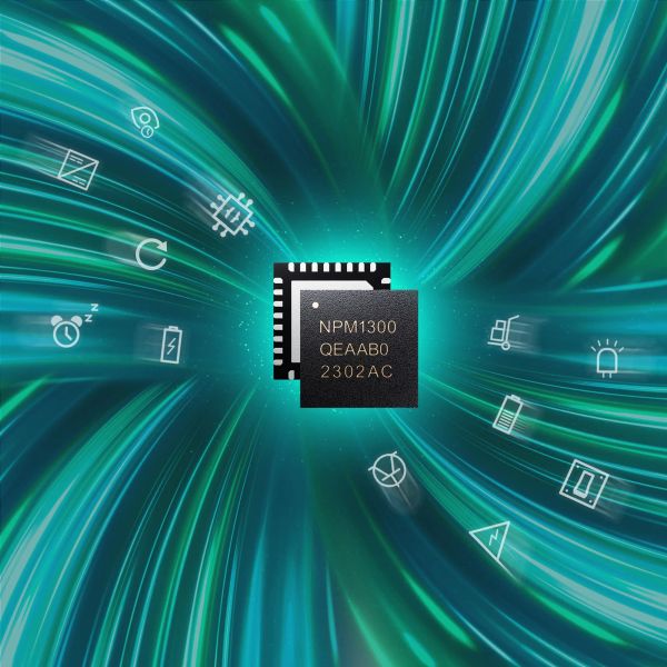 nPM1300 PMIC将基本功能集成到紧凑型封装中，从而简化了电源管理系统设计。其搭配的评测套件在与nPM PowerUP PC应用一起使用时，无需编码，则简化了评测和实施工作。