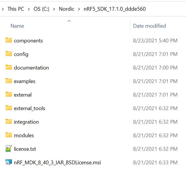 nRF51 nRF52 Nordic SDK5