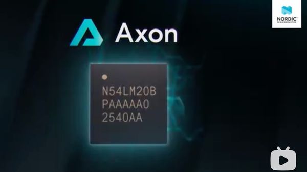 Axon 是一款集成于 nRF54LM20B 系统级芯片（SoC） 的神经网络处理单元（NPU）。相较于纯 CPU 运行方案，其运行 TensorFlow Lite 模型的推理速度提升高达 15 倍。 