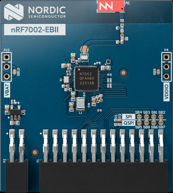 为nRF54系列开发套件添加低功耗Wi-Fi 6功能的扩展板