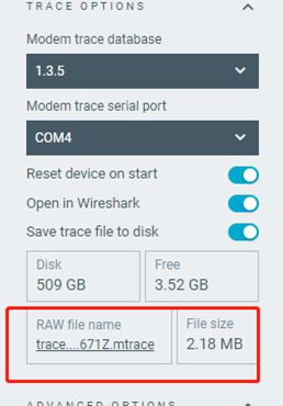 trace options 2