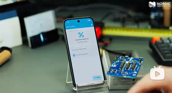 Nordic为其 nRF Toolbox for Android 应用进行了一次重大升级，引入了对蓝牙信道探测的支持。本视频中，来自Nordic的 Robin 使用 Google Pixel 10 手机和 nRF54L15 开发套件演示了如何利用该功能进行精确的距离测量。nRF Toolbox 应用是开源的，可以作为开发者在自家项目中实现蓝牙信道探测的参考。