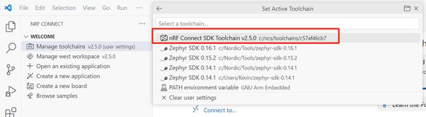 manage toolchain